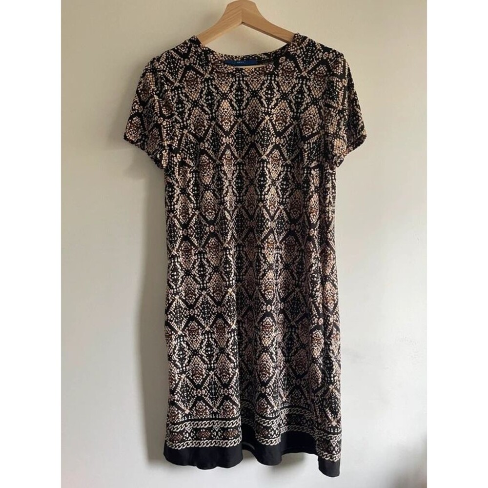 Apt. 9 Geometric Python Print Shift Dress with Pockets Size Small
